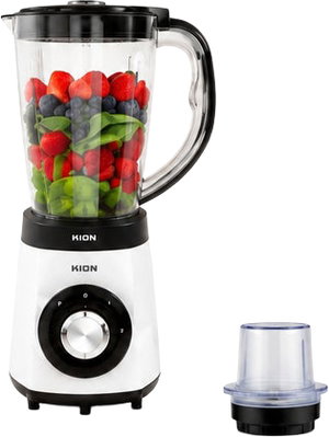 خلاط كهربائي كيون، 500 واط، 1.5 لتر، سرعتان، BBB5015PP00 - ابيض اسود product image