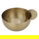 Al Saif Gallery steel bowl, 1 piece, with gold handle - gold product image 2