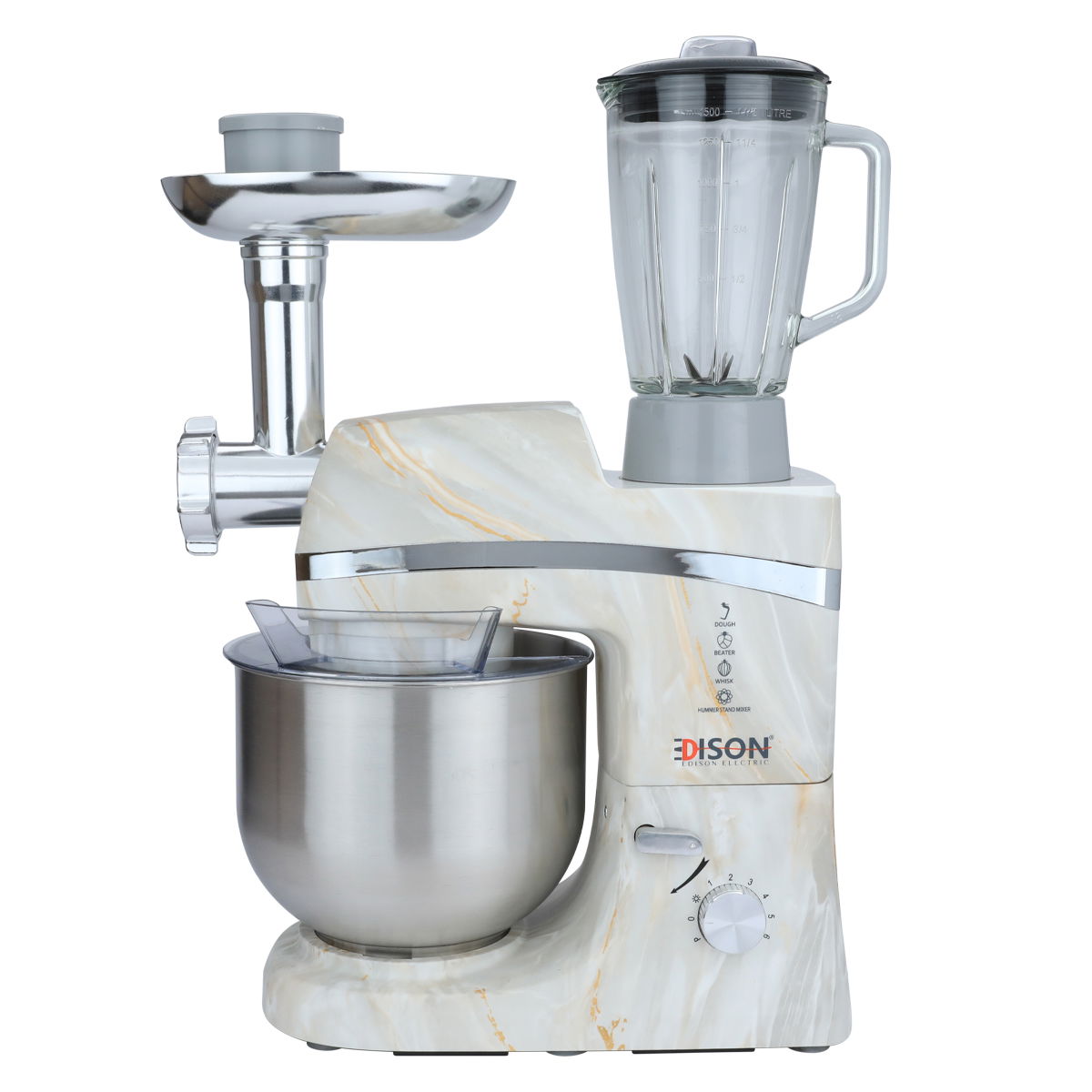 عجانة إديسون همر، 4 وظائف، 6.5 لتر، 1000 واط، 6 سرعات - بيج product image 1