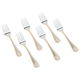 Al Saif Gallery steel sweet fork set, 6 pieces, engraved with a gold-silver rim product image 1