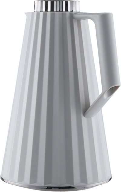 Elegance Figo Thermos, 1 liter, glass inner container, nickel lid - light gray product image 3