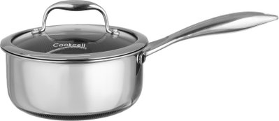 Koxel Stainless Steel Glass Cookware Set, 9 Pieces, Glass Lid - Silver Silver product image 5