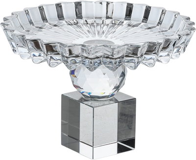ستاند تقديم حلا زجاج السيف غاليري، قاعدة شفاف، 13.5x13.5x11 سم - شفاف product image 2