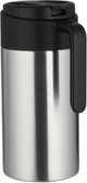 Aura Thermos, 1.6 Liter, Stainless Steel Inner Container, Stainless Steel/Plastic Outer Body, Push Button - Black/Silver product image 3