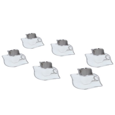 طقم فناجين قهوة بورسلان السيف غاليري، 12 قطعة، صحن - أبيض product image 2