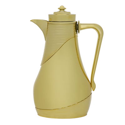 Al Saif Gallery Lujain thermos set, 1 liter, thermal glass inner shell, plastic outer shell - gold product image 4