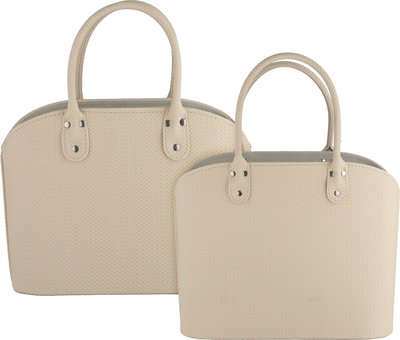 طقم شنطة ترامس بلاستيك السيف غاليري، 2 قطعة - بيج فاتح product image 1