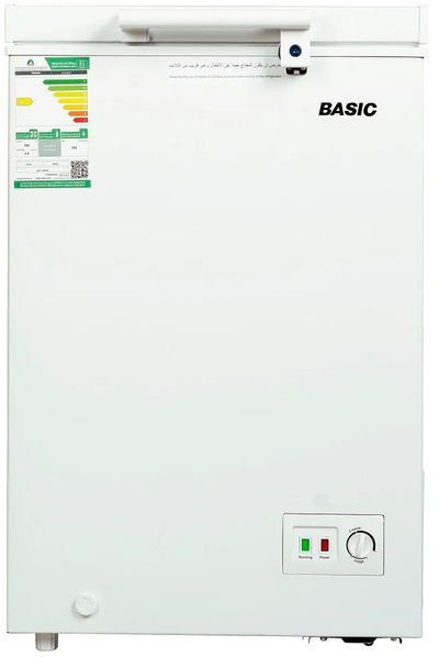 فريزر افقي بيسك، 99 لتر، 3.5 قدم، BCF - 100HW - ابيض product image 1