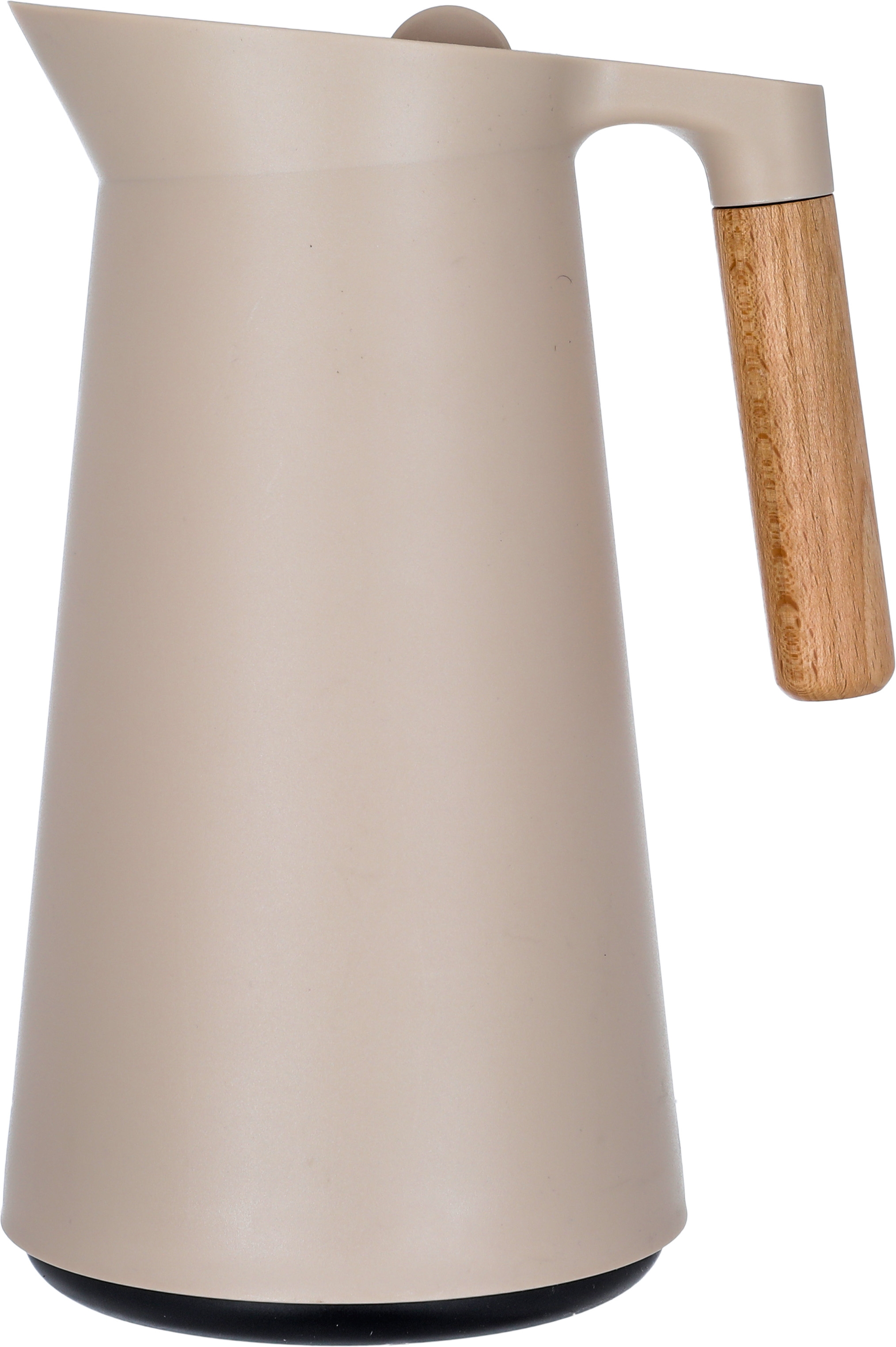 Timeless Linda Thermos, 1 liter, wooden handle, thermal glass inner container, plastic outer shell - light brown product image