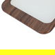 طوفرية استيل السيف غاليري، 45×30.2×4.2 سم، مستطيل، بحافة خشب، كبير - أبيض product image 3