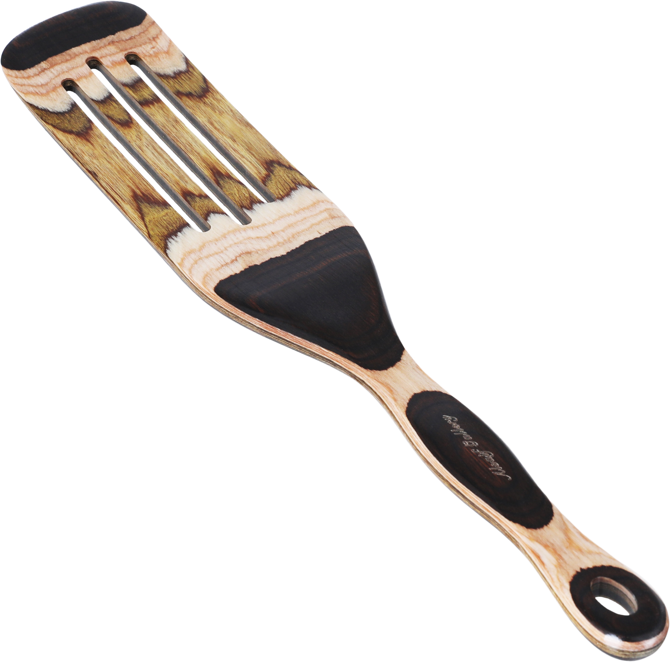 Al Saif Gallery wood spatool, perforated - brown product image 1