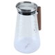 JackAl Saif Gallery Glass Bottle, 1500 ml, with wooden handle, with lid - transparent product image 2