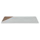 Al Saif Gallery porcelain dessert serving dish, flat, rectangular - white product image 1