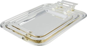 Alsaif Gallery Steel Tofry Set, 3 Pieces - Silver product image