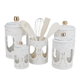 Al Saif Gallery Porcelain Spice Box Set, 5 Pieces - Golden White product image 2