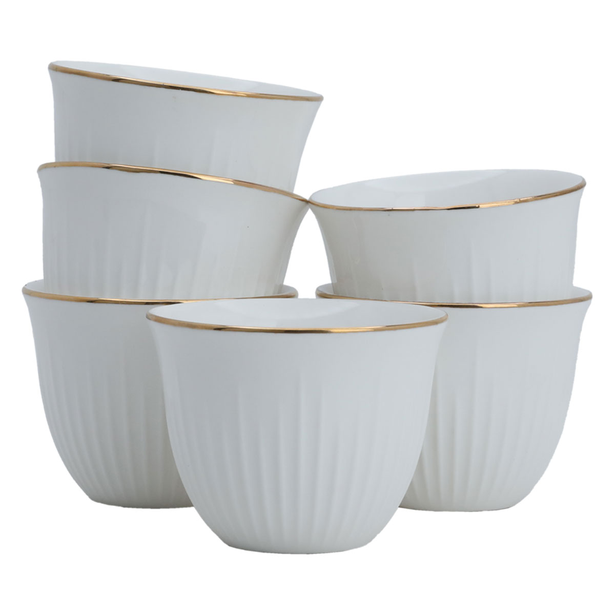 Al Saif Gallery Porcelain Cup Set, 12 Pieces - White product image 1
