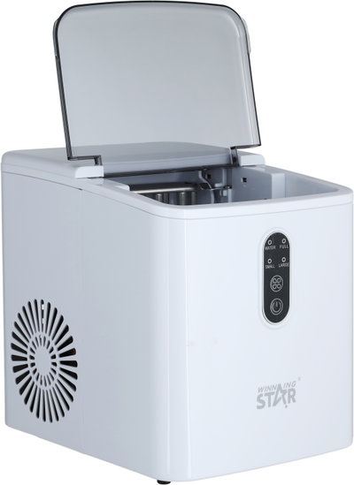 Wing Star ST-9501 Ice Maker, 130W, 1.2L, 12-15kg capacity in 24 hours, produces 9 ice cubes in 6-8 minutes - White product image 3