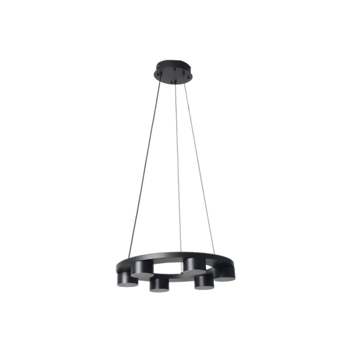 ثريا مودرن ألمنيوم مشكاتي، 45 سم، 30 واط - أسود product image 3