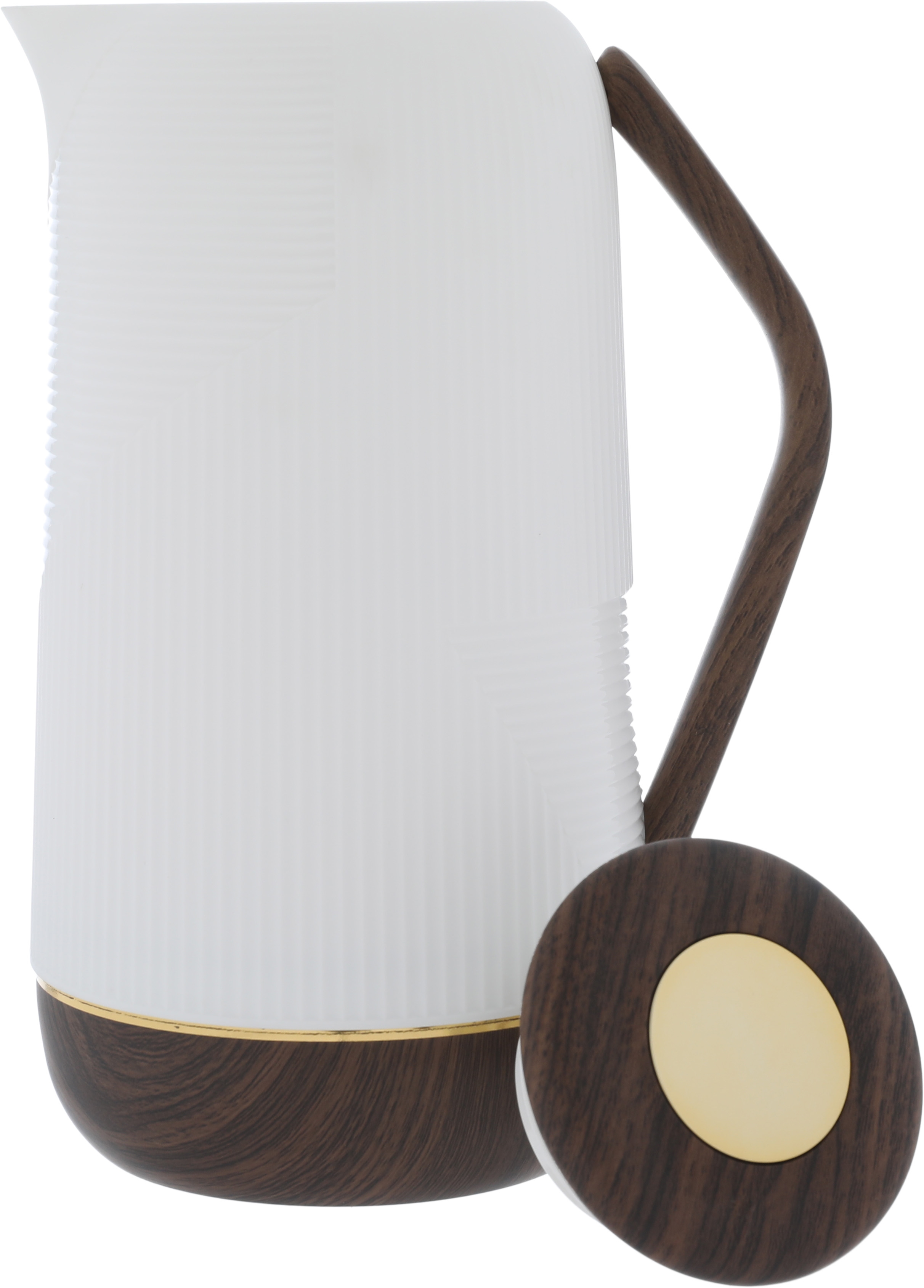 Glory Rawaa thermos, 1 liter, thermal glass inner container, plastic outer shell - white product image 3