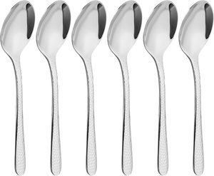 طقم ملاعق شاي استيل السيف غاليري، 6 قطع، منقوش - فضي product image