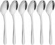 طقم ملاعق شاي استيل السيف غاليري، 6 قطع، منقوش - فضي product image 1