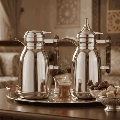 طقم ترامس شهد استيل السيف غاليري، 1 / 1لتر، 2 حبة - فضي product image 2