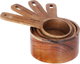 Al Saif Gallery Wooden Measuring Cups Set, 60/80/125/250 ml, 4 Pieces - Brown product image 7