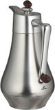Al Saif Gallery Al Dana 2 Thermos Set, , 1/1 Liter, 2 Pieces, Glass Inner Container, Stainless Steel Outer Body, Push Button - Matte Wood Finish Silver product image 4