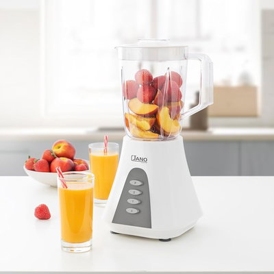 خلاط مع مطحنة جانو، 450 واط، 1.5 لتر، سرعتين، JN06005 - ابيض رمادي product image 4