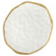 Al Saif Gallery porcelain plate, 9 inches, deep round, gold line, medium - white product image 2
