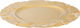 Tofaria Al Saif Gallery steel presentation, 45 x 45 x 3 cm, round - gold product image 2