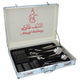 طقم ملاعق استيل بحقيبة ألمنيوم السيف غاليري، 72 قطعة، نقش ذهبي - فضي product image 2