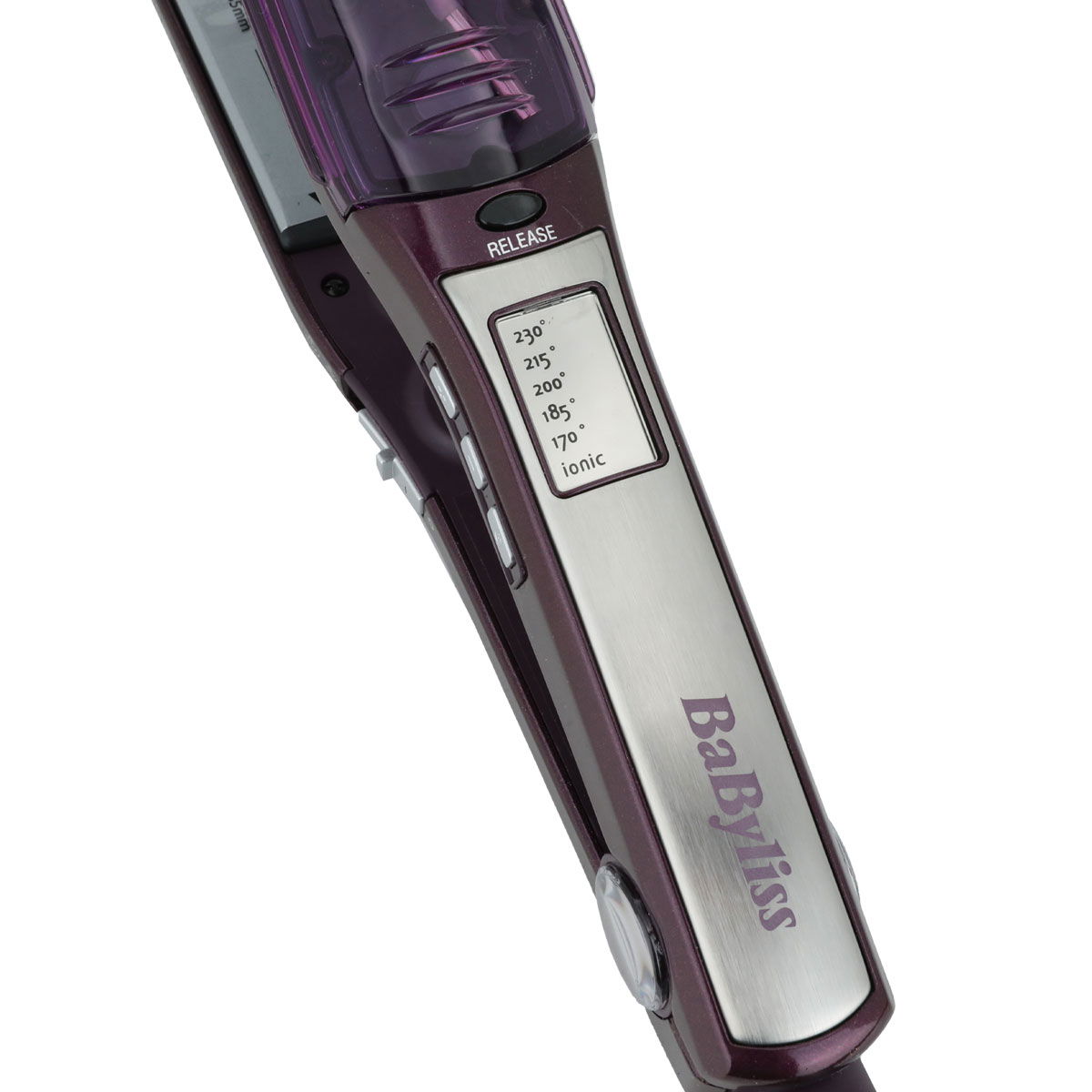 Babyliss iPro 230 Steam Hair Straightener, 5 Heat Levels, 230 Degrees, Mini Hair Straightener Attachment - Purple product image 3