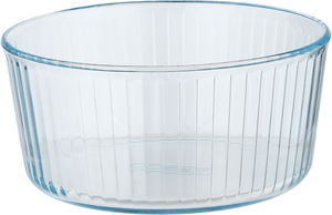 Pyrex glass bowl, 2.5 liters, 22x22x10 cm, round, deep - transparent product image