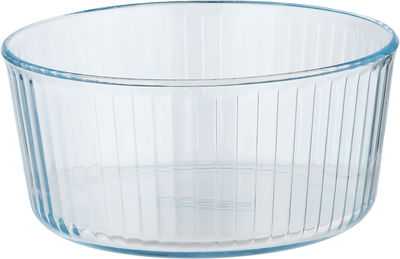 Pyrex glass bowl, 2.5 liters, 22x22x10 cm, round, deep - transparent product image 1