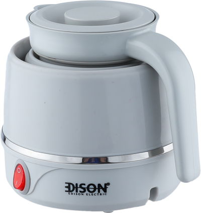 غلاية كهربائية سفاري إديسون، 500 مل، 550 واط، ZRY-070A/LG - رمادي فاتح product image 3