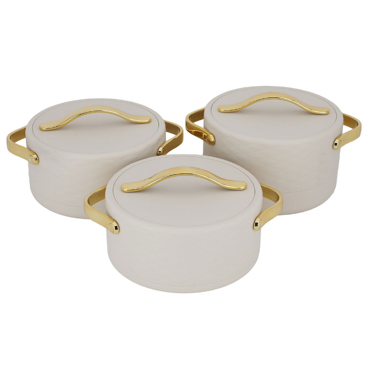 طقم حافظات أستيل كندة السيف غاليري، 3 قطع - بيج product image