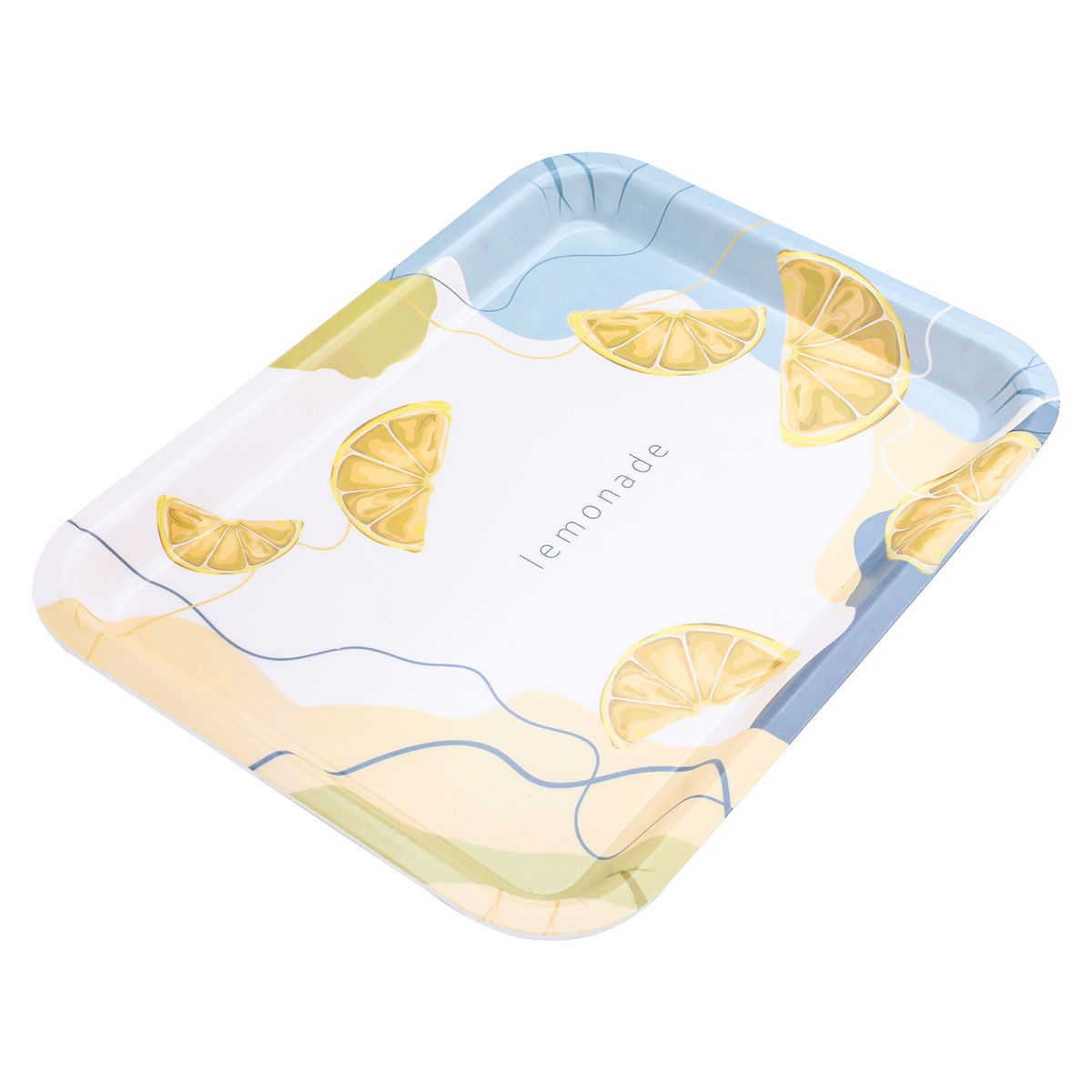 Al Saif Gallery plastic serving tray, 32.8 x 24 x 2 cm, rectangle - white product image 2