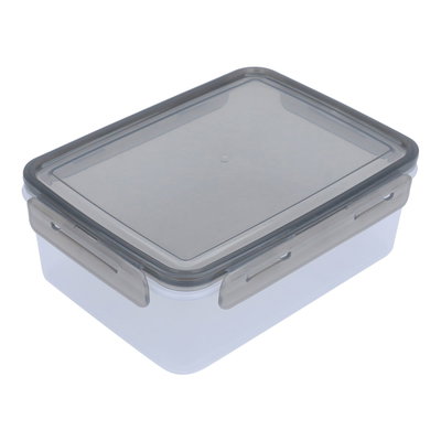 طقم علب بلاستيك السيف غاليري، مستطيل، 5 قطع - أسود شفاف product image 4