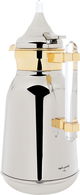 Al Saif Gallery Shahad thermos set, 1/1 liter, with transparent handle, two pieces, thermal glass inner container, steel outer shell - silver product image 5