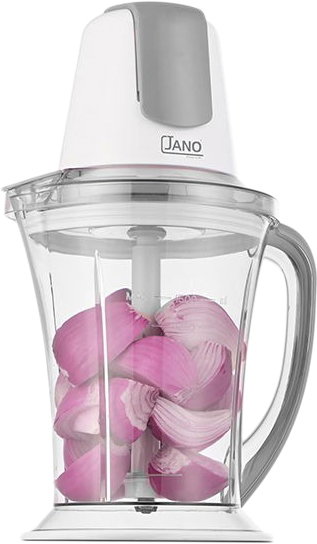 Jano Jn02409  Ivan Electric Chopper, 500W, 1.5L, 4 Stainless Steel Blades - White Gray product image 4