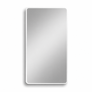 مراية مستطيلة زجاج، 140×70 سم، اطار معدن - ابيض product image 2