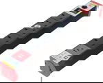 Safix Power Strip, USB, 5 Ports, 5 Yards, 4.5m Cord Length - Black/Red product image 2