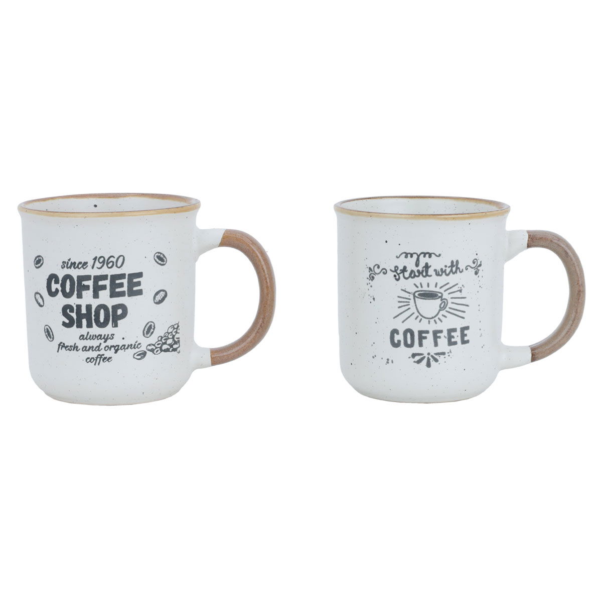 Al Saif Gallery porcelain mug set, 200 ml, 2 pieces - white product image
