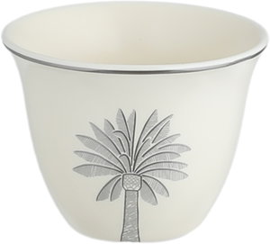 طقم فناجين قهوة سعودي بورسلان السيف غاليري، 12 قطعة، منقوش - أوف وايت رمادي product image 2