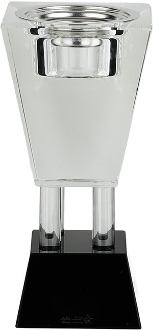 مبخرة زجاج السيف غاليري، قاعدة مربعة، 8x8x16.5 سم - شفاف product image