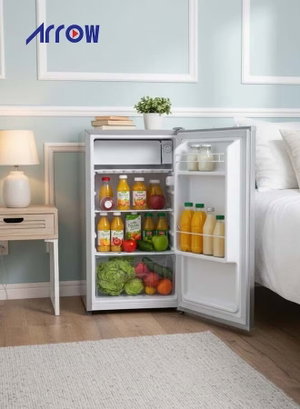 ثلاجة ميني بار ديفروست ارو، 84 لتر، 3 قدم، RO-135RDK25 - فضي product image 2