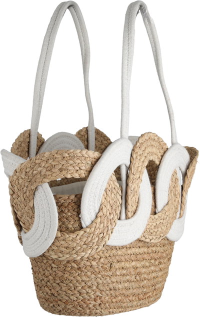 Al Saif Gallery Wicker Thermos Bag, 45x27 cm - Beige White product image 3