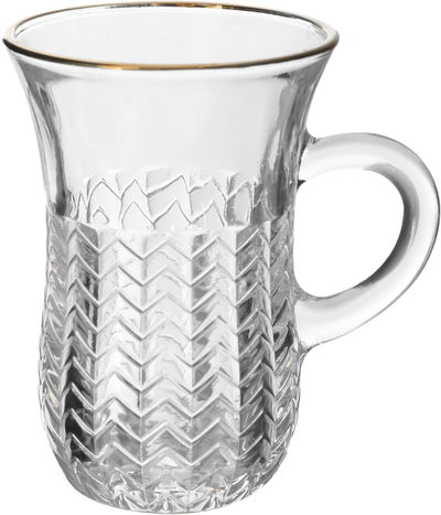 Max Glass Tea Cup Set, 88 ml, 6 Cups - Clear product image 2
