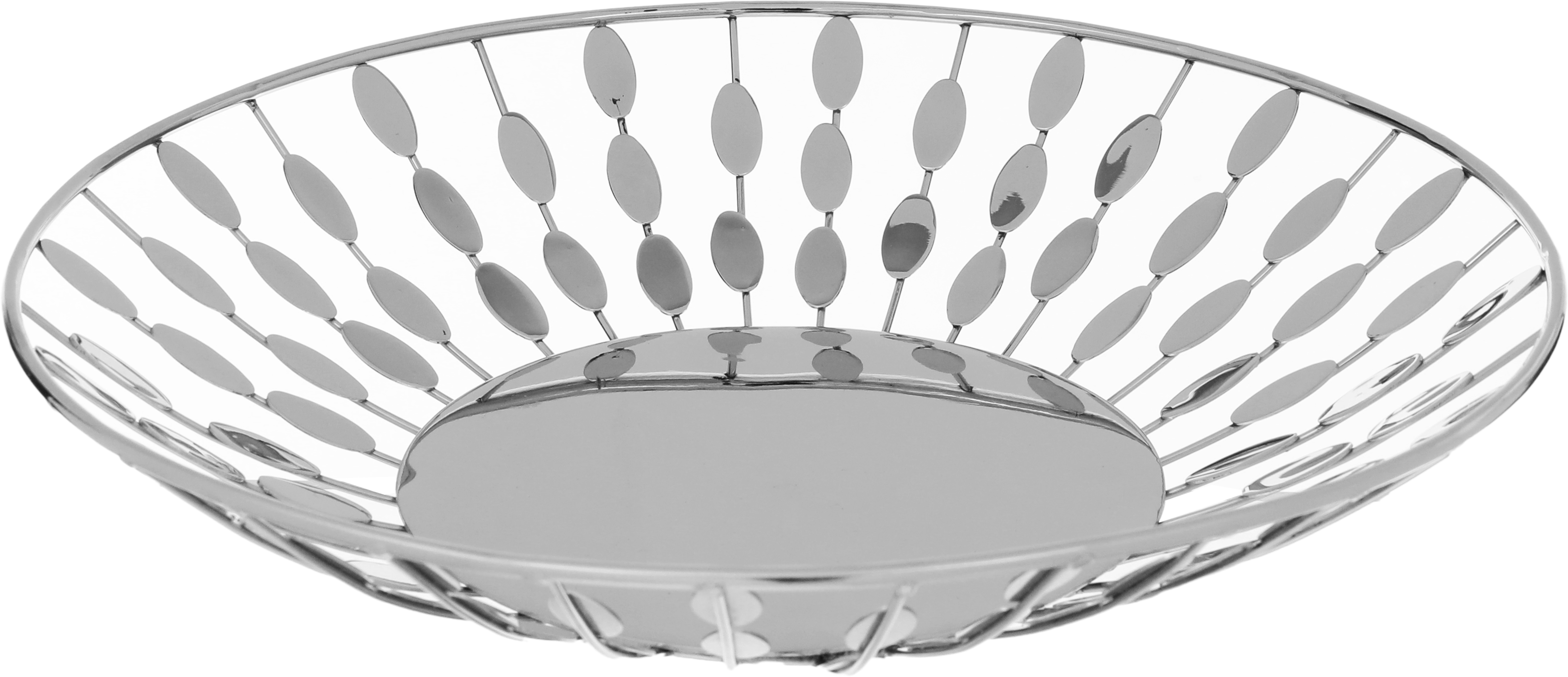 Al Saif Gallery steel dessert plate, 30 x 30 x 6 cm, round - silver product image